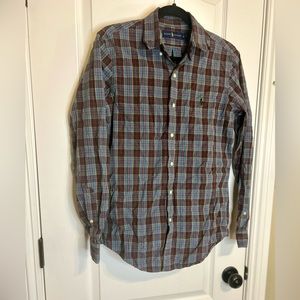 Mens Blue Plaid Button-up 3/$54